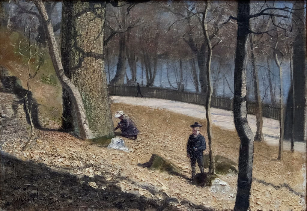 Eugène Jansson - Paesaggio con figure, Thiel Gallery, Stockholm